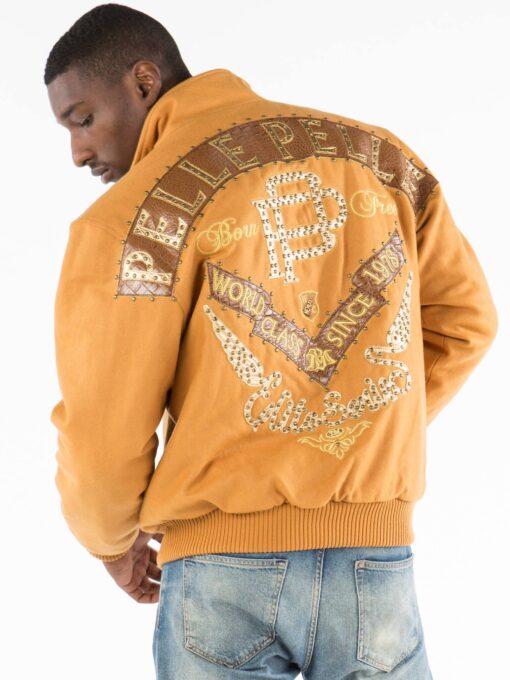 Pelle-Pelle-Mens-Elite-Series-Yellow-Jacket.jpg Pelle Pelle Mens Elite Series Yellow Jacket - Image 1
