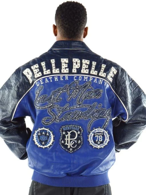 Pelle Pelle Mens Last Man Standing Blue Jacket