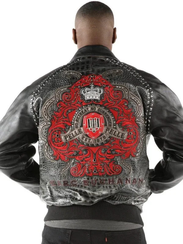 Pelle Pelle Mens Marc Buchanan No Retreat No Surrender Jacket