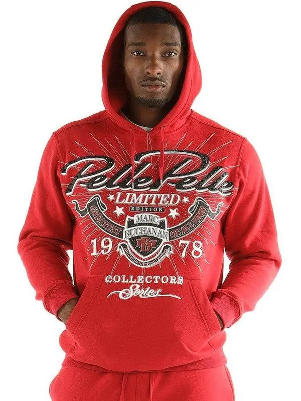 Pelle-Pelle-Mens-Marc-Buchanan-Red-Wool-Hoodie.webp Pelle Pelle Mens Marc Buchanan Red Wool Hoodie