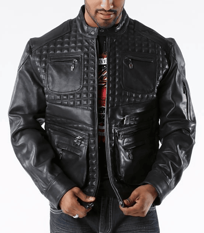Pelle-Pelle-Mens-Mosaic-Black-Burnish-Jacket-1.png Pelle Pelle Mosaic Black Burnish Jacket