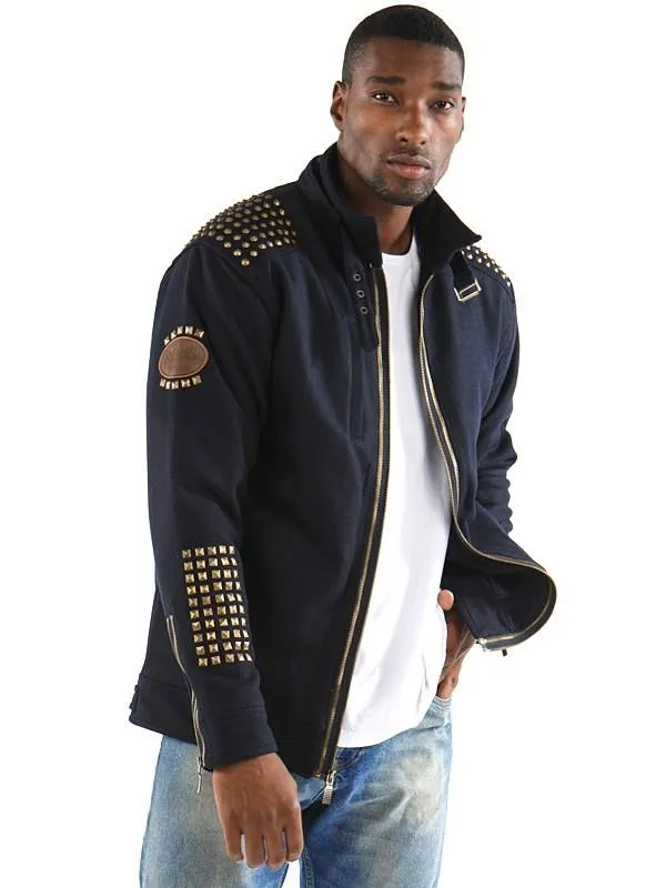 Pelle-Pelle-Mens-Navy-Blue-Stand-Up-Collar-Jacket.webp Pelle Pelle Mens Navy Blue Stand Up Collar Jacket