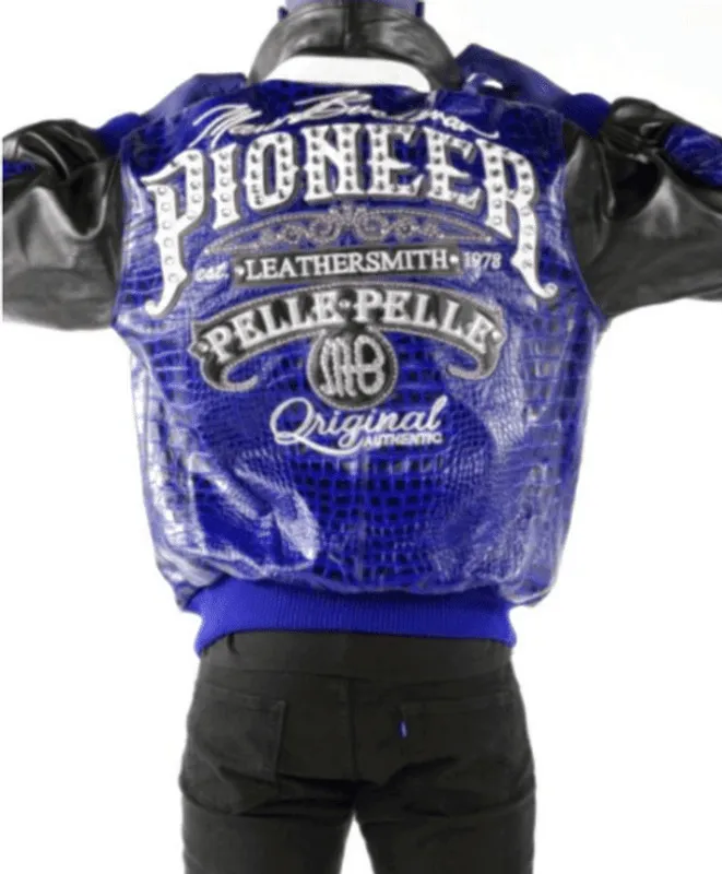 Pelle Pelle Mens Pioneer Blue Jacket