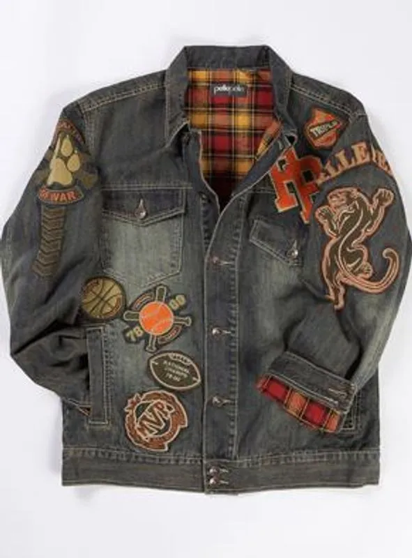 Pelle-Pelle-Mens-Varsity-Bomber-Gray-Denim-Jacket.webp Pelle Pelle Mens Varsity Bomber Gray Denim Jacket