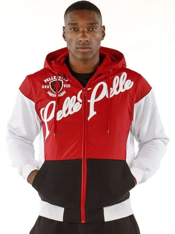 Pelle Pelle Mens Vintage 1978 Red & White Jacket