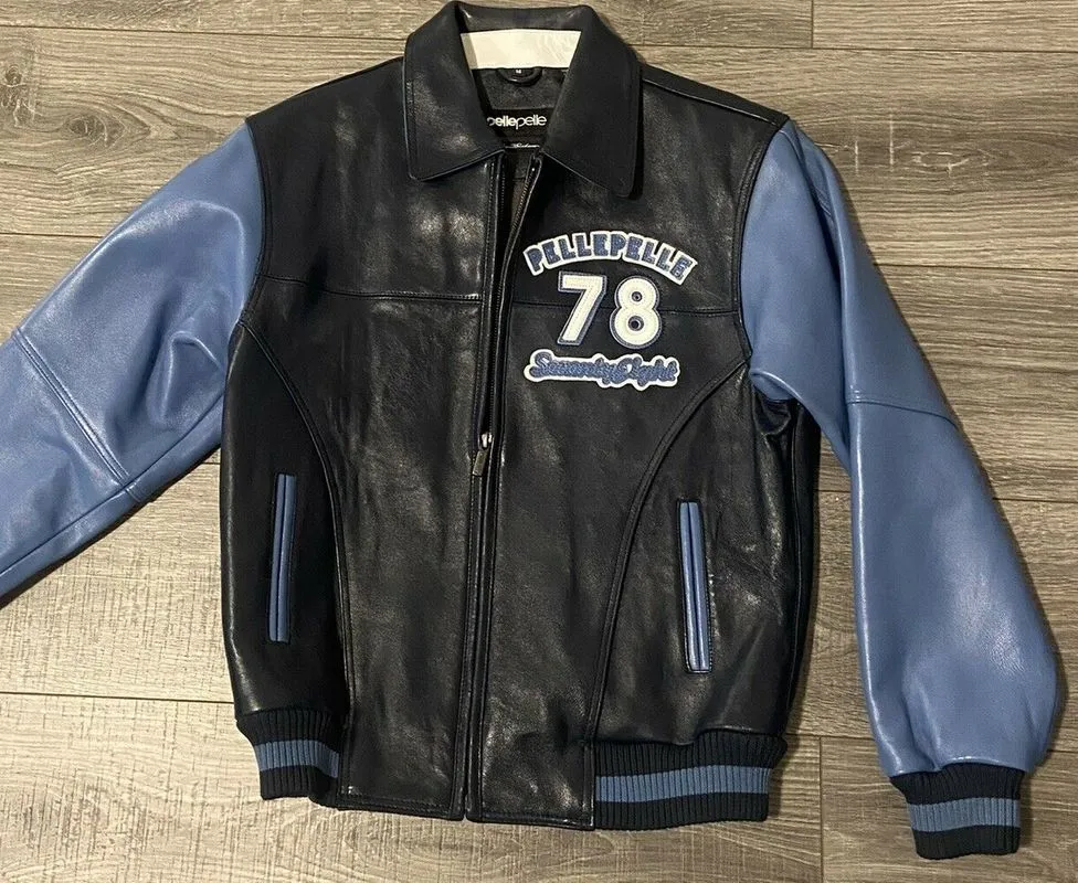 Pelle-Pelle-Navy-Blue-1978-Throwback-Leather-Jacket.webp Pelle Pelle Navy Blue 1978 Throwback Leather Jacket