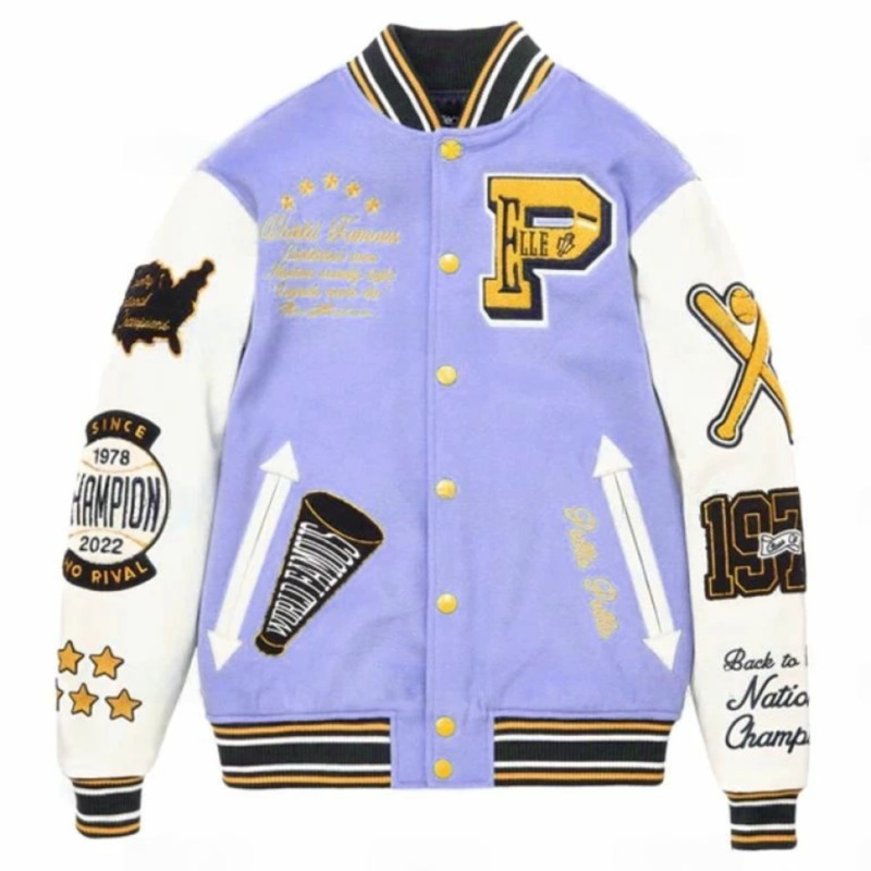 Pelle-Pelle-Orchid-Champion-Wool-Jacket.jpg Pelle Pelle Orchid Champion Wool Jacket - Image 1