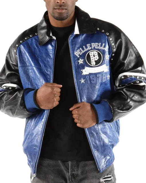 Pelle-Pelle-P-1978-Blue-Leather-Jacket.webp Pelle Pelle P 1978 Blue Leather Jacket