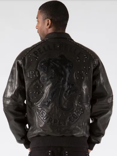 Pelle Pelle Panther Black Sienna Mens Leather Jacket