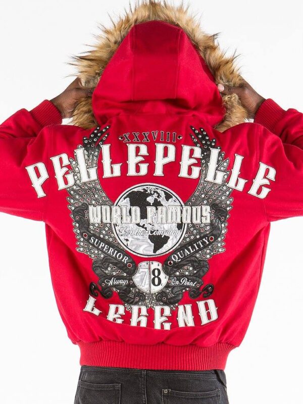 Pelle Pelle Red Wool World Famous Jacket
