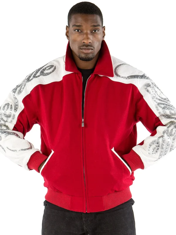 Pelle Pelle Scripted Red Jacket