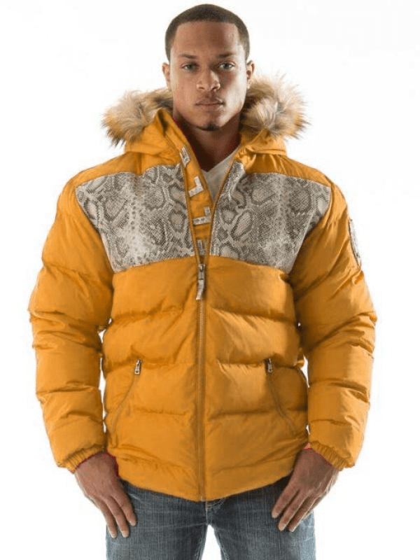 Pelle-Pelle-Snakeskin-Bubble-Pink-Coat-1.png Pelle Pelle Snakeskin Bubble Mustard Coat