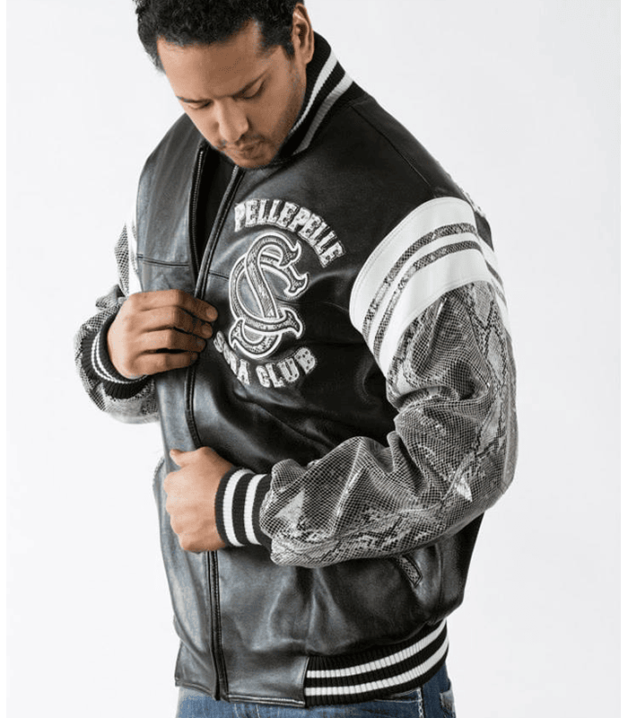 Pelle Pelle Soda Club 1978 Original Black Leather Jacket