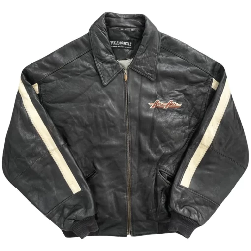 Pelle Pelle Soda Club Classic Jeans Black Bomber Jacket