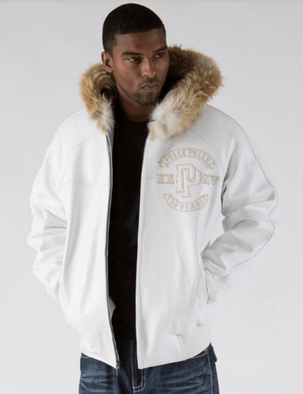 Pelle Pelle Supply.co White Leather Jacket