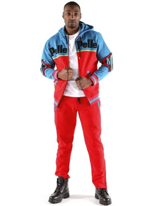 Pelle Pelle Throwback Soda Club Warm Up Red Tracksuit