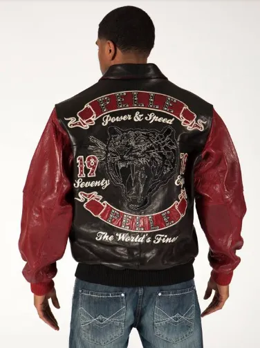 Pelle Pelle Tiger Black Luster Mens Leather Jacket