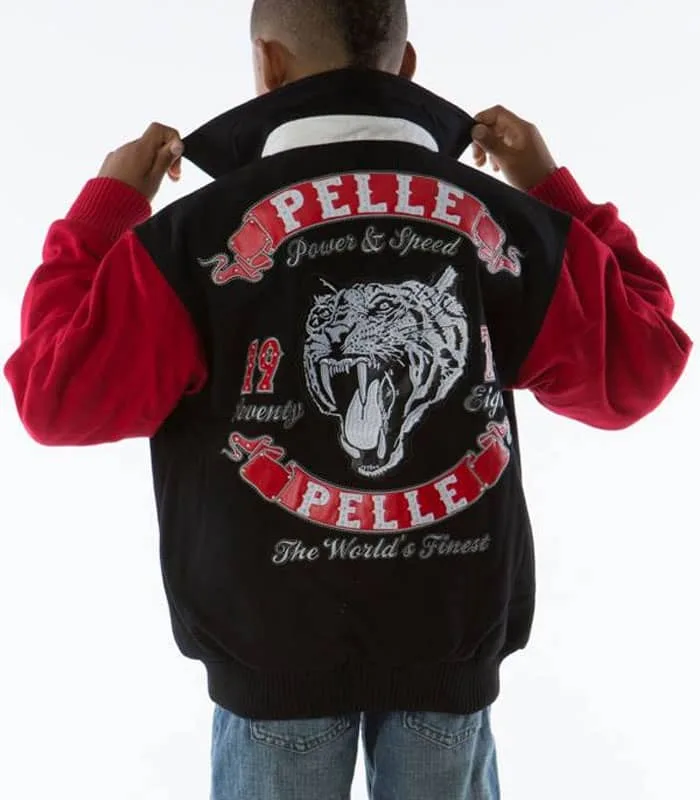 Pelle Pelle Tiger Twill Crimson Kids Jacket