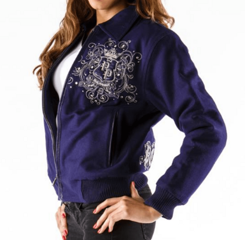 Pelle Pelle Triple-Crest-Shirt Collar Blue Jacket