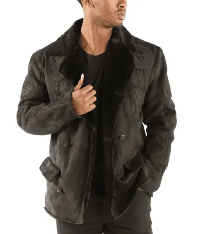 Pelle Pelle Victory Brown Pea Coat