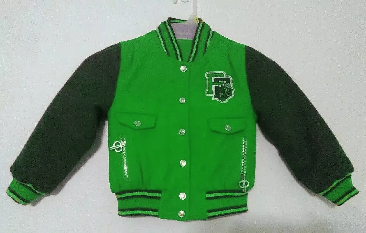 Pelle Pelle Vintage Green Varsity Jacket