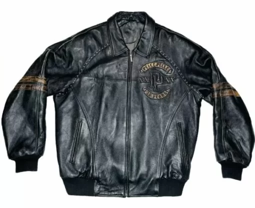 Pelle Pelle Vintage Studded Tiger Leather Jacket