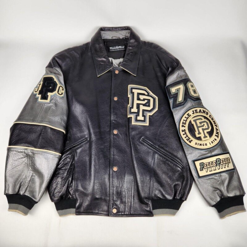 Pelle Pelle Vintage Marc Buchanan Black Bomber Jacket