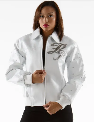 Pelle Pelle White Womens Leather Jacket