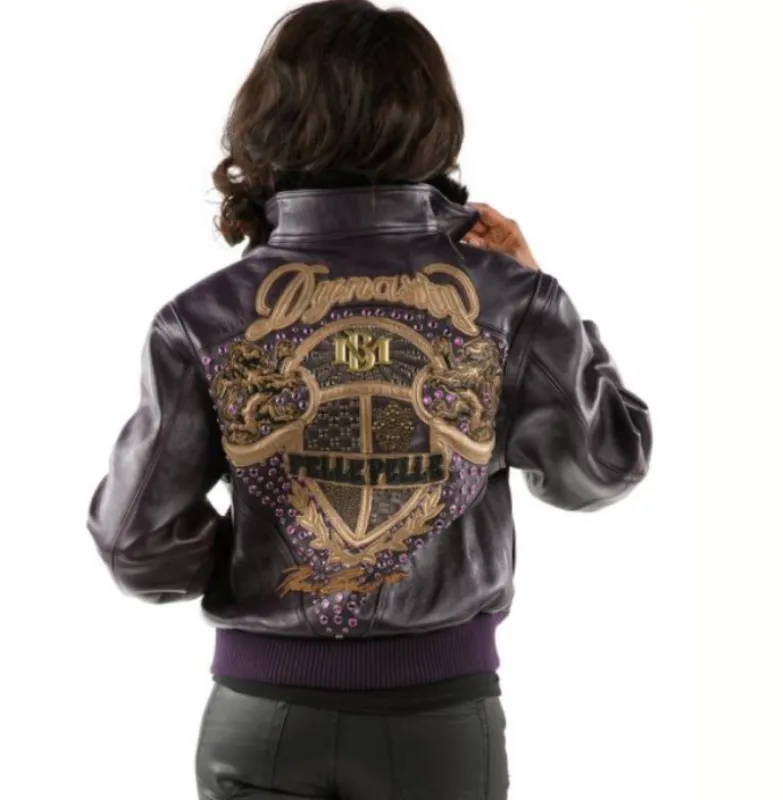Pelle-Pelle-Women-Dynasty-Purple-Leather-Jacket.webp Pelle Pelle Women Dynasty Purple Leather Jacket