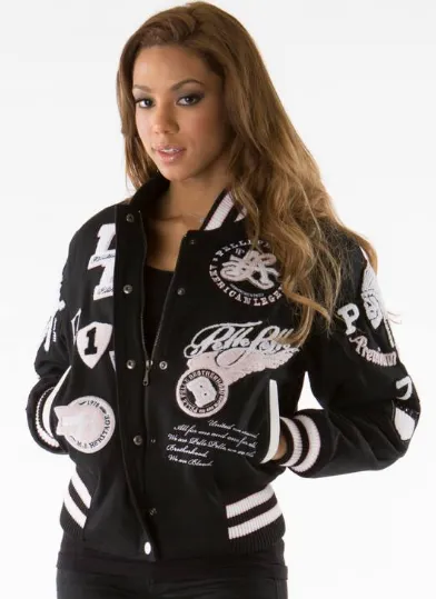 Pelle-Pelle-Womens-American-Legend-Black-Varsity-Jacket.webp Pelle Pelle Womens American Legend Black Varsity Jacket