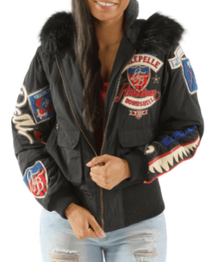 Pelle Pelle American Bruiser Polyester Black Jacket