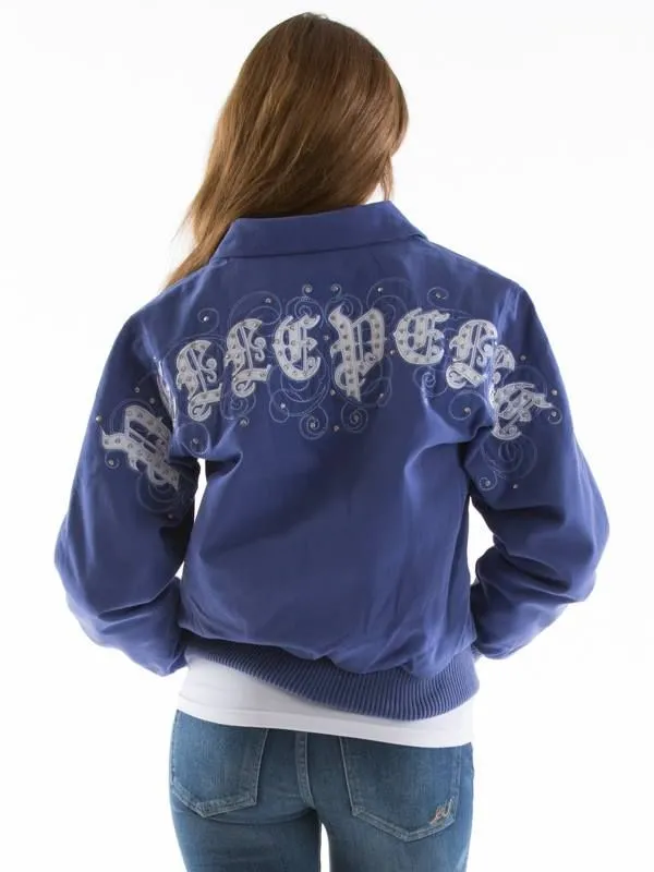 Pelle Pelle Womens Blue Varsity Jacket