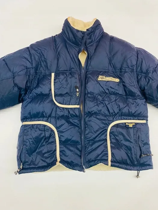 Vintage Pelle Pelle Marc Buchanan Blue Puffer Coat