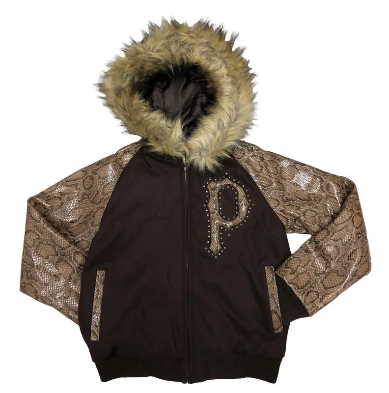 Pelle-Pelle-Womens-Espresso-Snake-Print-Wool-Jacket.webp Pelle Pelle Womens Espresso Snake Print Wool Jacket