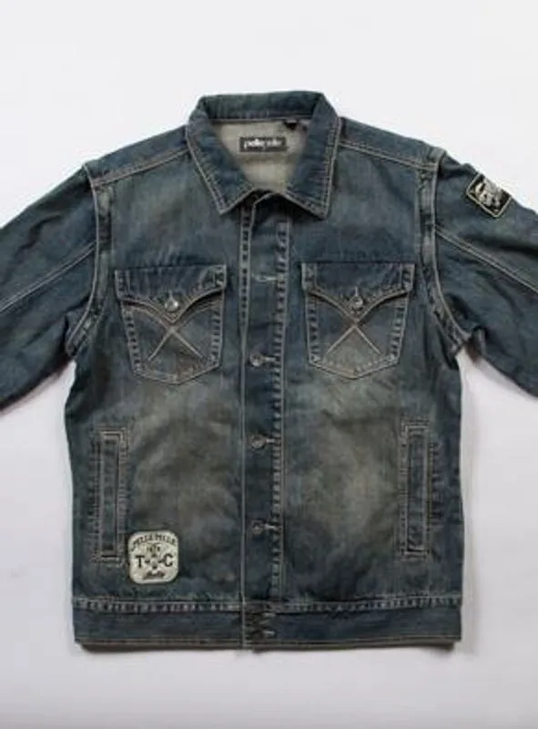 Pelle-Pelle-Womens-Fade-Blue-Denim-Jacket.webp Pelle Pelle Womens Fade Blue Denim Jacket