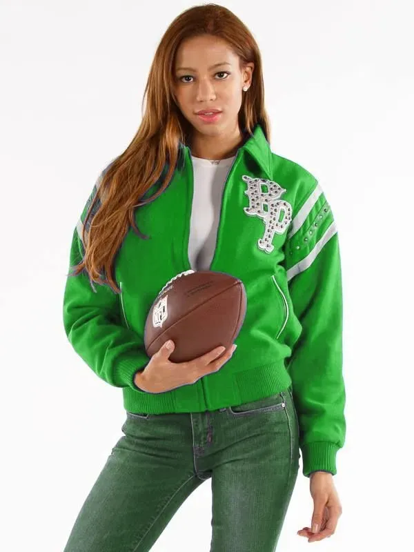 Pelle Pelle Womens Green Detroit 78 Jacket