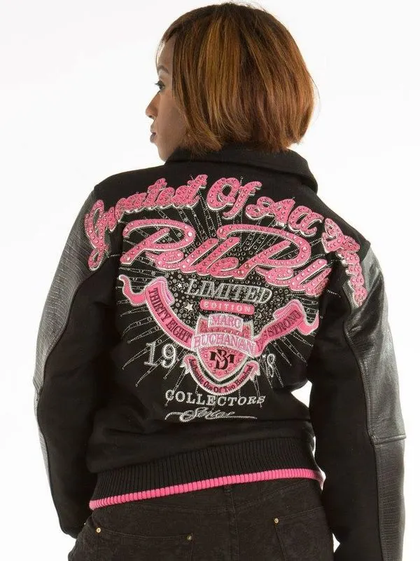 Pelle Pelle Womens Greatest of All Time Black Wool Jacket
