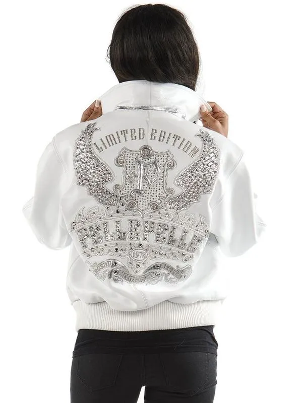 Pelle Pelle Womens Limited Edition White Leather Jacket