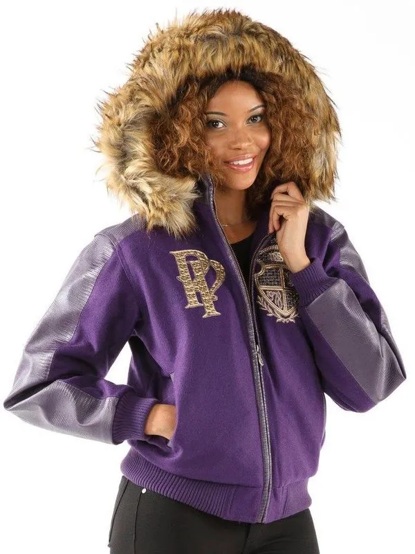 Pelle Pelle Womens Marc Buchanan Vintage Purple Jacket