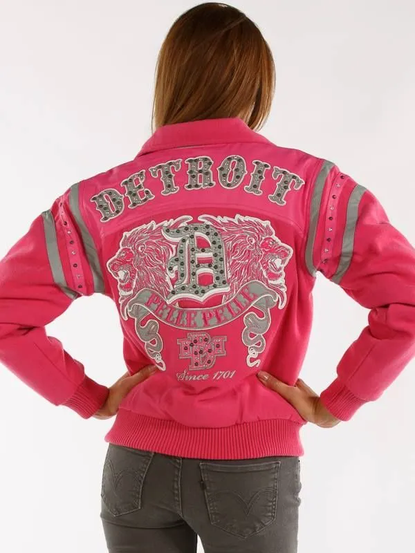 Pelle Pelle Womens Pink Detroit 1978 Jacket