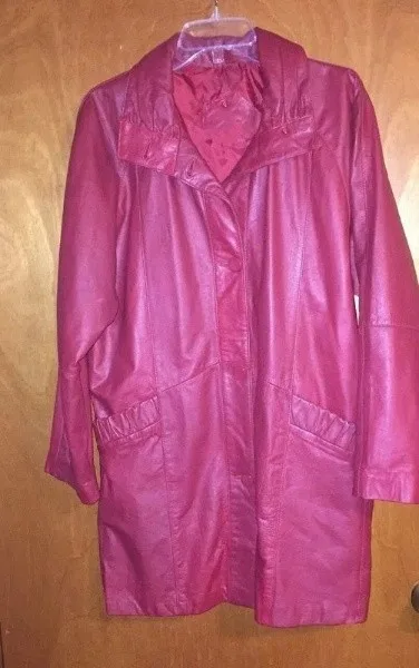 Pelle-Pelle-Womens-Pink-Long-Leather-Coat-jpg.webp Pelle Pelle Womens Pink Long Leather Coat