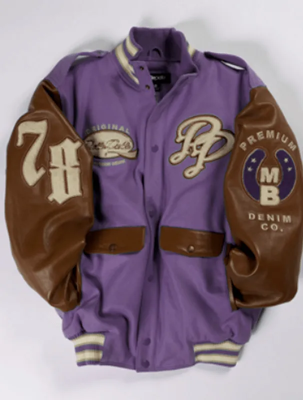 Pelle Pelle Limited Edition Purple Varsity Jacket