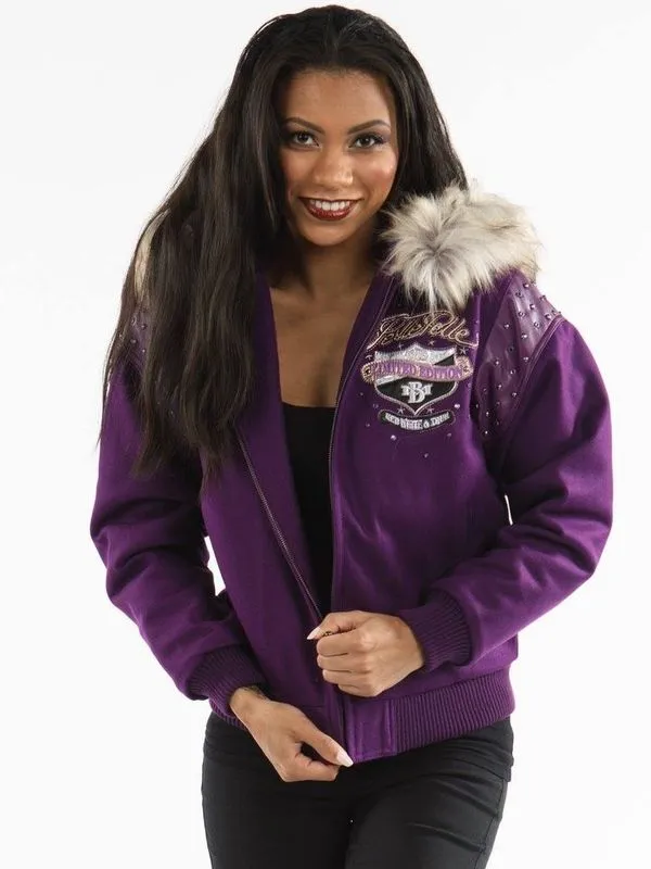 Pelle Pelle Womens Signature Purple Wool Jacket