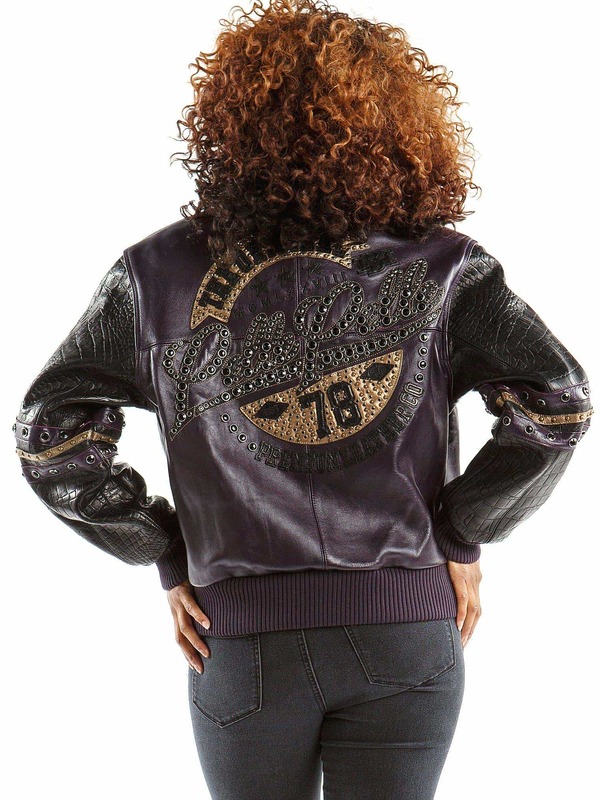 Pelle Pelle Womens The Original 78 Purple Leather Jacket
