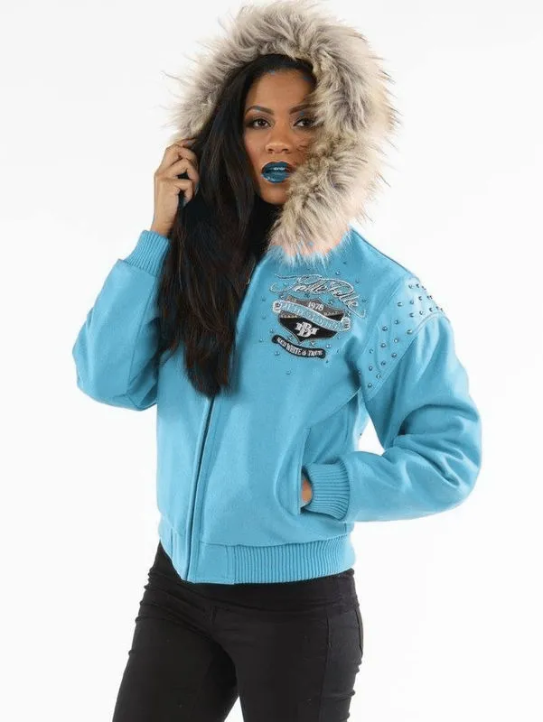 Pelle Pelle Womens Signature Sky Blue Jacket