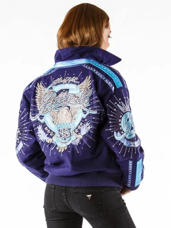 Pelle Pelle Womens Ultimate Signature Purple Wool Jacket
