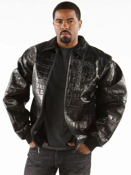 Pelle-Pelle-XXLs-Freshman-Concert-Jacket-1.webp Pelle Pelle Immortal Black Crocodile Leather Jacket