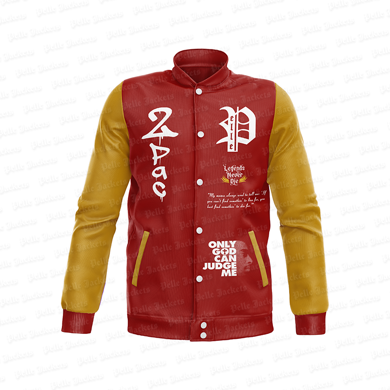 Tupac-Mens-Legends-Never-Die-Red-Varsity-Jacket.png Tupac Legends Never Die Red Varsity Jacket - Image 1