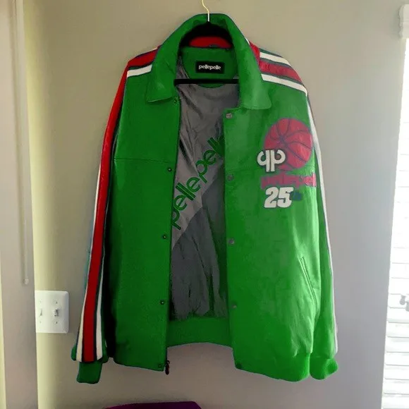 Pelle Pelle Vintage Basketball Green Jacket