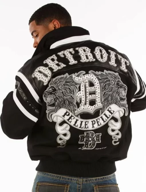 Pelle Pelle Mens Black Detroit City Jacket